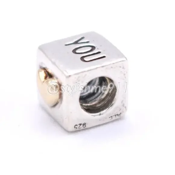 Authentic PANDORA I Love You Charm with 14K Gold - 790200